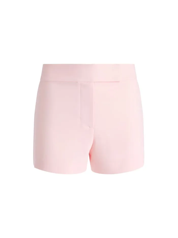 Women Alice Olivia Shorts Mara Crossover Waistband Clean Short Pink Lace