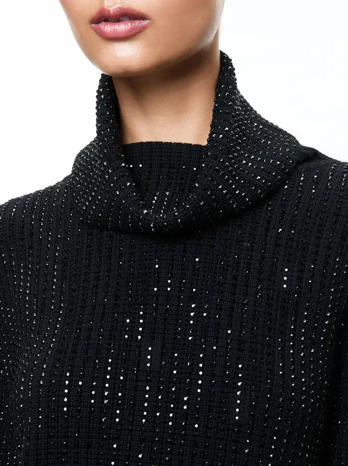 Women Alice Olivia Sweaters Corin Pullover Black