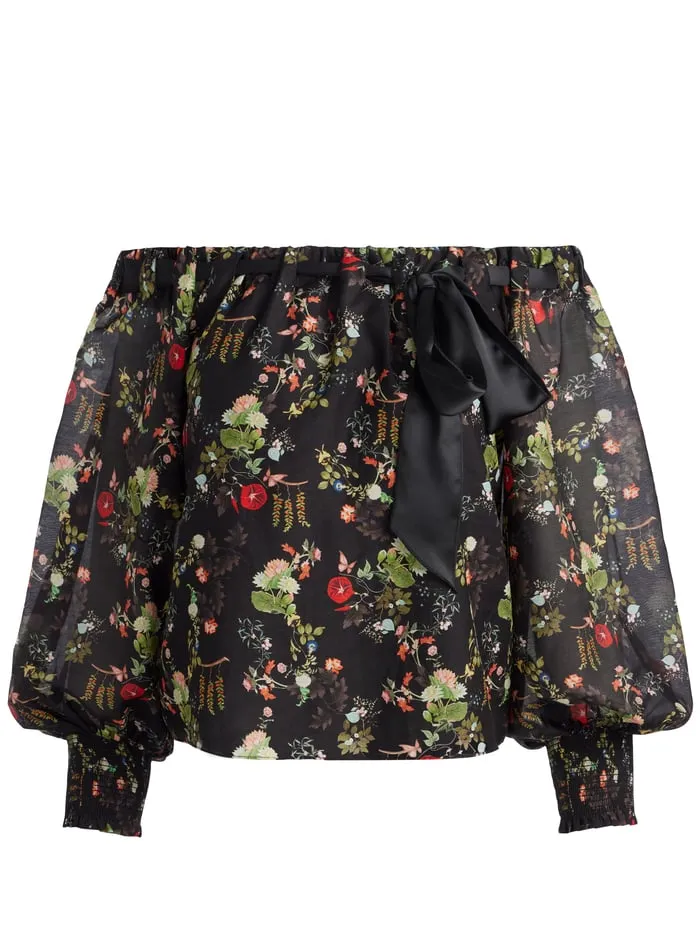 Women Alice Olivia Tops Alta Off The Shoulder Top Blush Kiss Black
