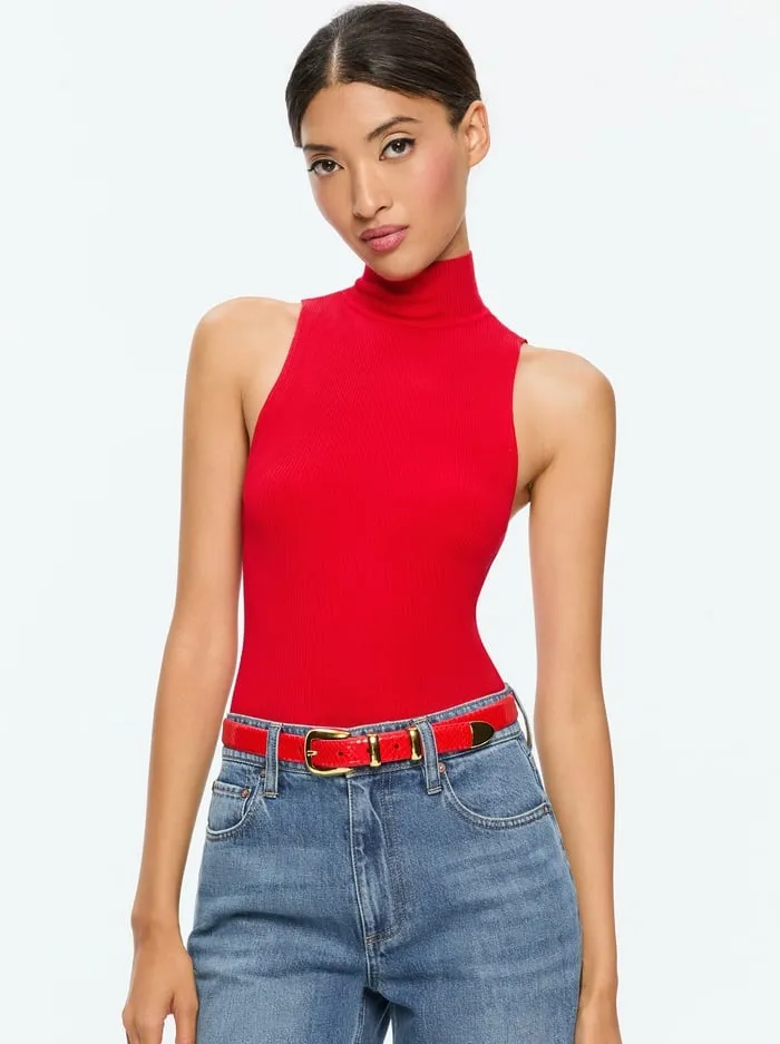 Women Alice Olivia Tops Darcey Tank Bright Ruby