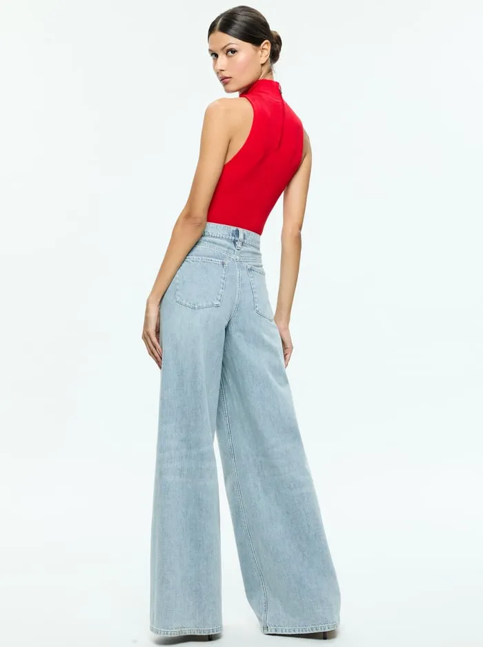 Women Alice Olivia Tops Darcey Tank Bright Ruby