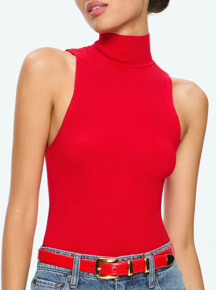 Women Alice Olivia Tops Darcey Tank Bright Ruby