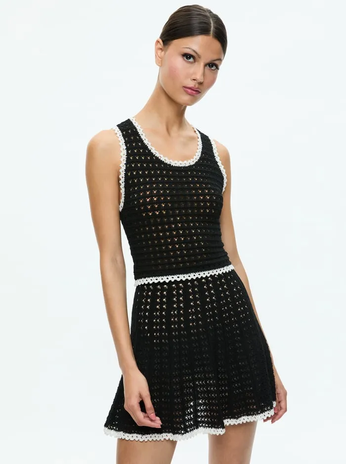Women Alice Olivia Tops Kamila Tank Blackvanilla