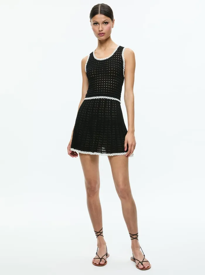 Women Alice Olivia Tops Kamila Tank Blackvanilla
