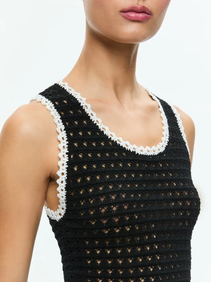 Women Alice Olivia Tops Kamila Tank Blackvanilla