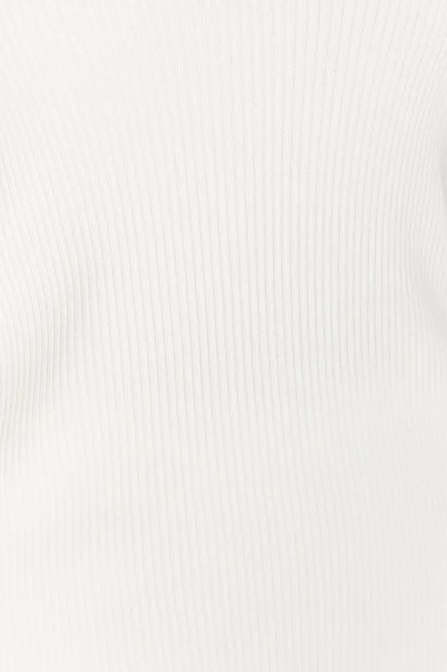 Women Alicia Sleeveless Knit Top 8211 White White Meshki Basic Tops