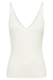 Women Alicia Sleeveless Knit Top 8211 White White Meshki Basic Tops