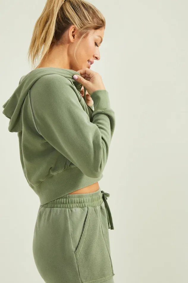 Women Altar8217d State In A Daze Fleece Cropped Jacket Activewear