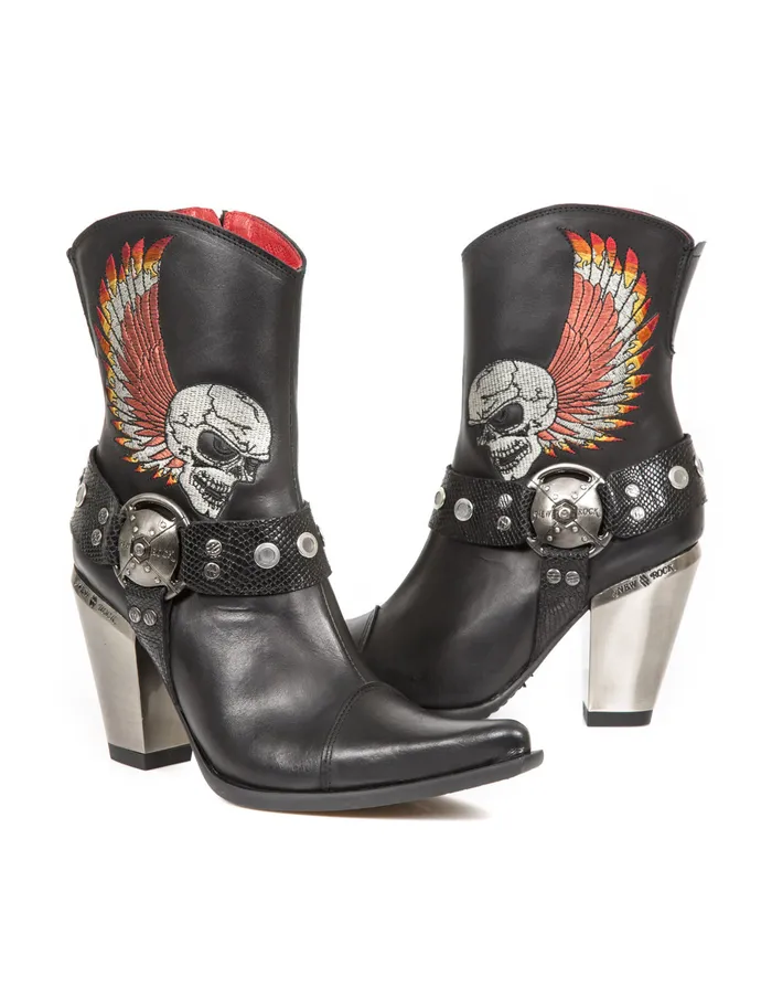 Women Ankle Boot Bull MBull006S1 Heels New Rock Women Ankle Boot Bull MBull006S1 Heels New Rock