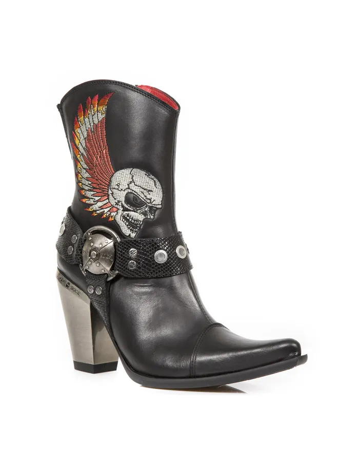 Women Ankle Boot Bull MBull006S1 Heels New Rock Women Ankle Boot Bull MBull006S1 Heels New Rock