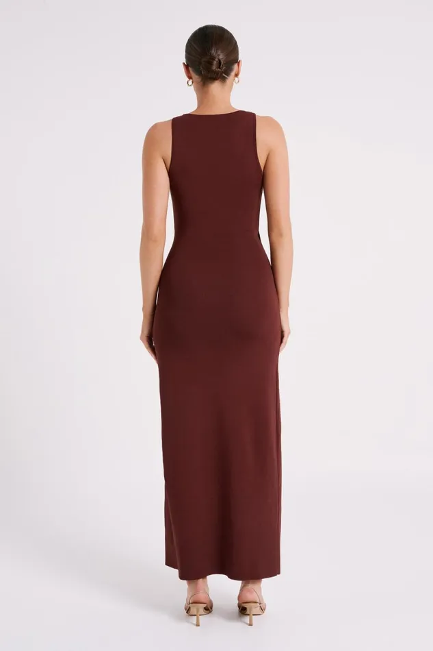 Women Araminta Knit Maxi Dress 8211 Dark Chocolate Darkchocolate Meshki Maxi Dresses