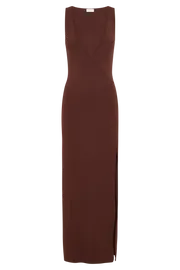 Women Araminta Knit Maxi Dress 8211 Dark Chocolate Darkchocolate Meshki Maxi Dresses