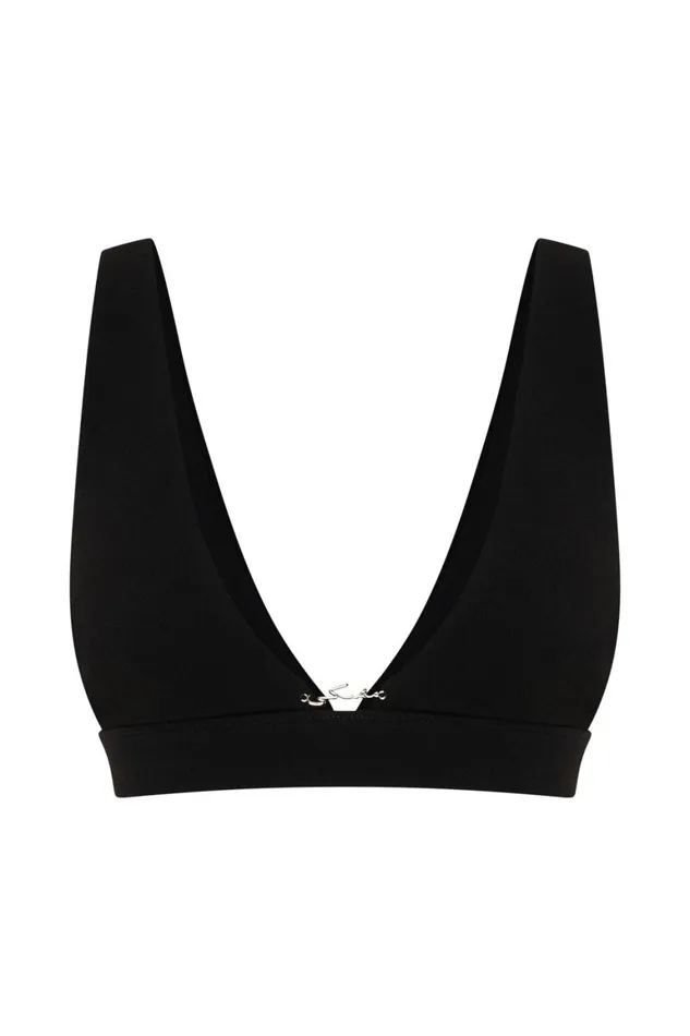 Women Arla Hardware Bralette 8211 Black Black Meshki Crop Tops Women Arla Hardware Bralette 8211 Black Black Meshki Crop Tops