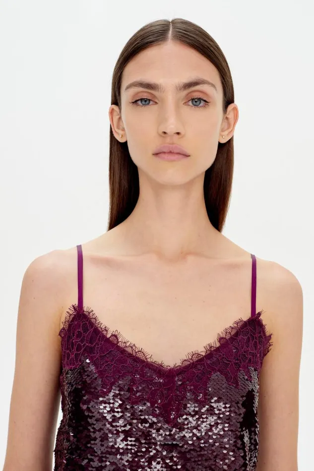 Women Arlene Camisole Mangosteen Jonathan Simkhai Tops and Bodysuits