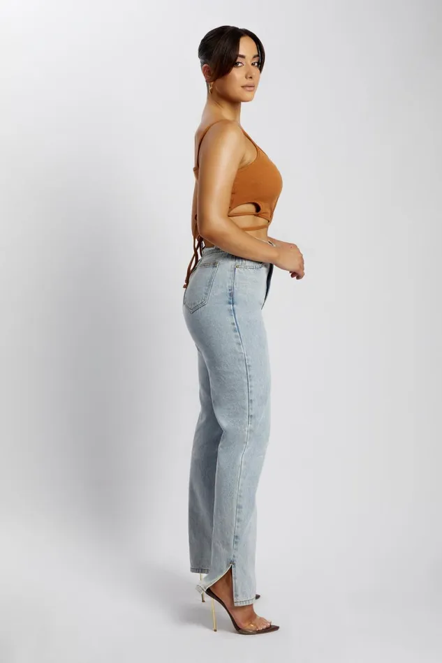 Women Ayesha Cut Out Singlet 8211 Biscuit Biscuit Meshki Crop Tops Women Ayesha Cut Out Singlet 8211 Biscuit Biscuit Meshki Crop Tops
