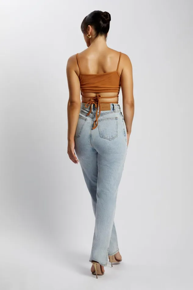 Women Ayesha Cut Out Singlet 8211 Biscuit Biscuit Meshki Crop Tops Women Ayesha Cut Out Singlet 8211 Biscuit Biscuit Meshki Crop Tops