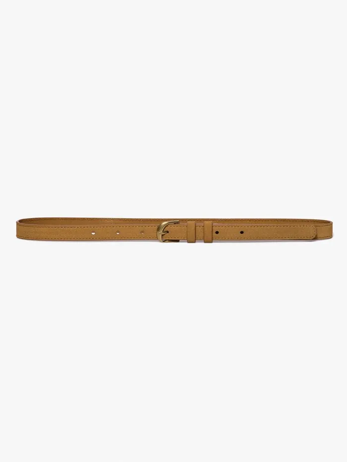 Women Belts FRAME Petit Twist Buckle Belt 8212 Tan
