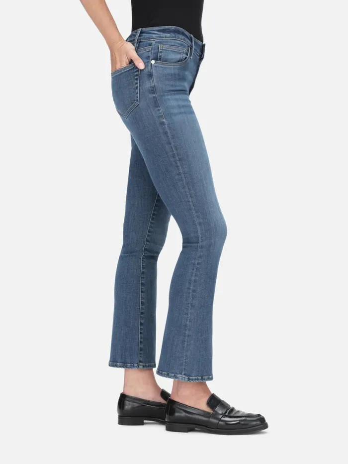 Women Bootcut FRAME Le Crop Mini Boot 8212 Poe