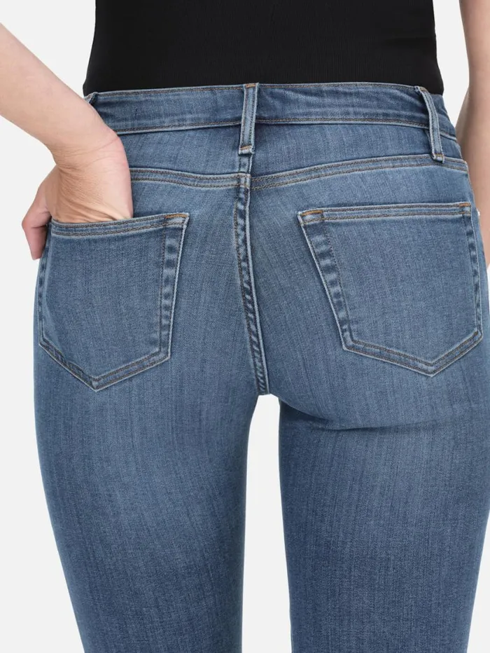 Women Bootcut FRAME Le Crop Mini Boot 8212 Poe