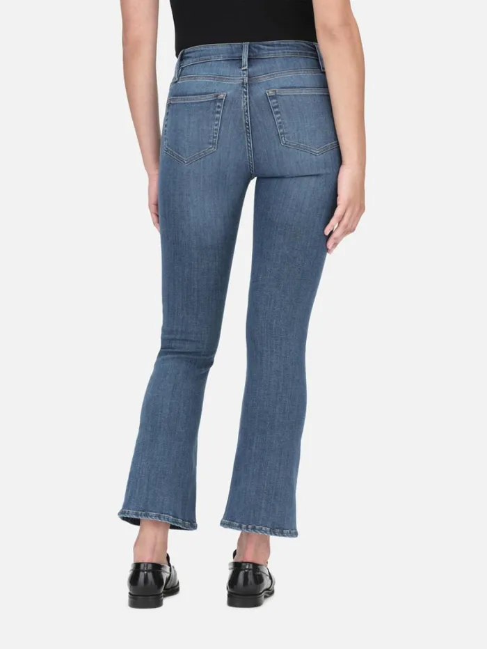 Women Bootcut FRAME Le Crop Mini Boot 8212 Poe