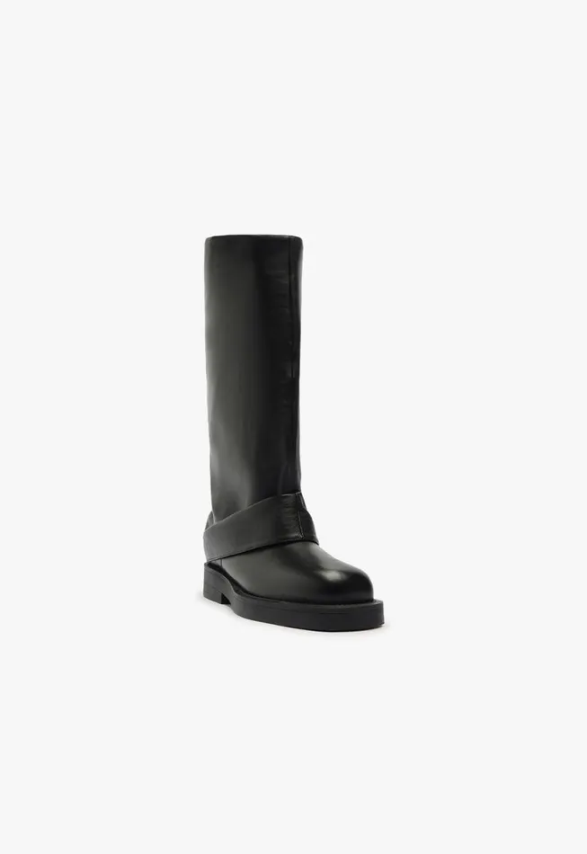 Women Boots Schutz Shoes Keira Up Cloak Black