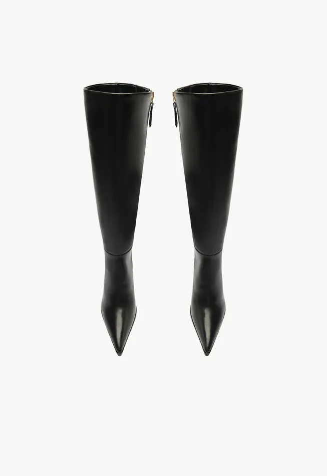 Women Boots Schutz Shoes Mikki Up Block Boot Black