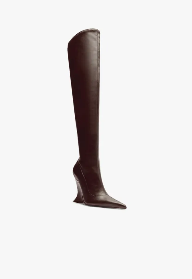 Women Boots Schutz Shoes Siena Over The Knee Boot Red