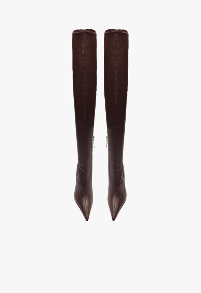 Women Boots Schutz Shoes Siena Over The Knee Boot Red