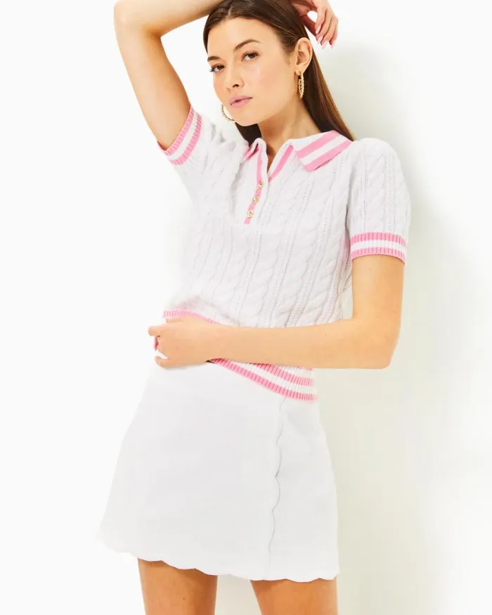 Women Bottoms Lilly Pulitzer Michelina Mini Skort Resort White