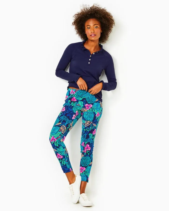 Women Bottoms Lilly Pulitzer UPF 50 Luxletic 28 True Navy