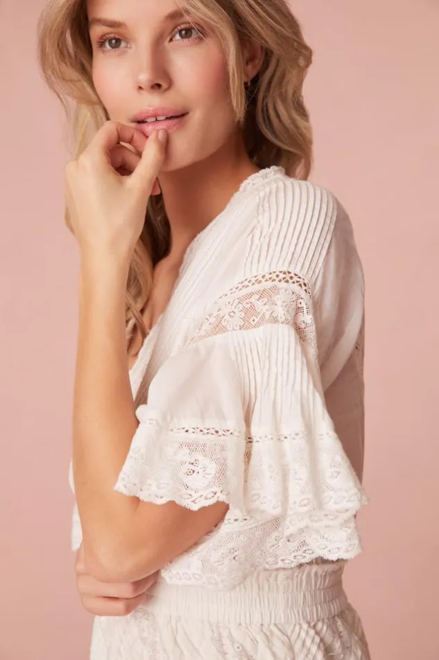 Women Calamina Lace Mini Dress Bright White LoveShackFancy Dresses Women Calamina Lace Mini Dress Bright White LoveShackFancy Dresses