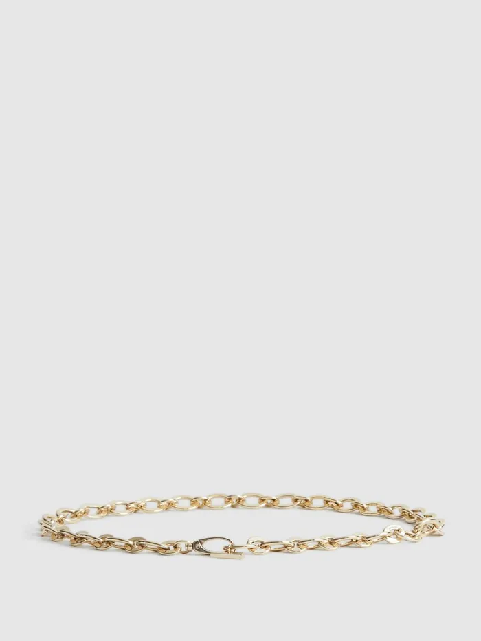 Women Camilla Oval Chain Belt Gold Reiss Belts
