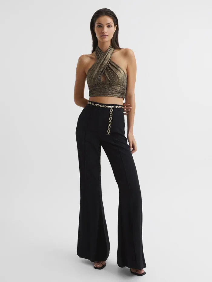 Women Camilla Oval Chain Belt Gold Reiss Belts