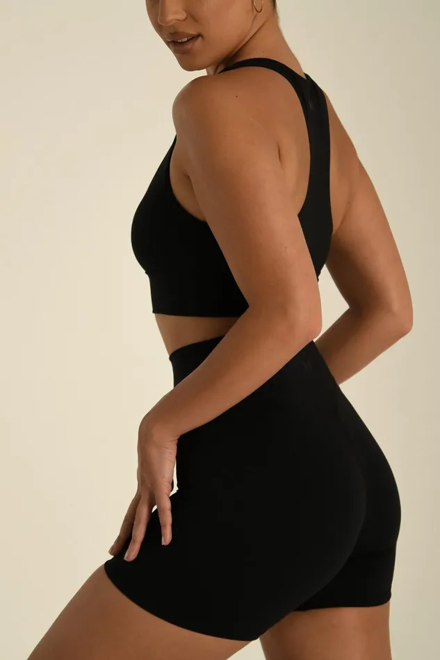 Women Carly Bike Shorts 8211 Black Black Meshki Activewear