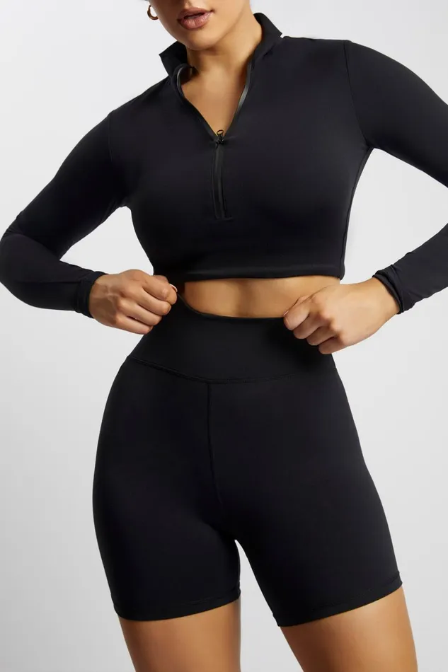 Women Carly Bike Shorts 8211 Black Black Meshki Activewear