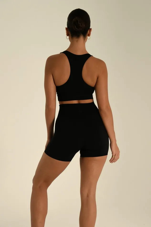 Women Carly Bike Shorts 8211 Black Black Meshki Activewear