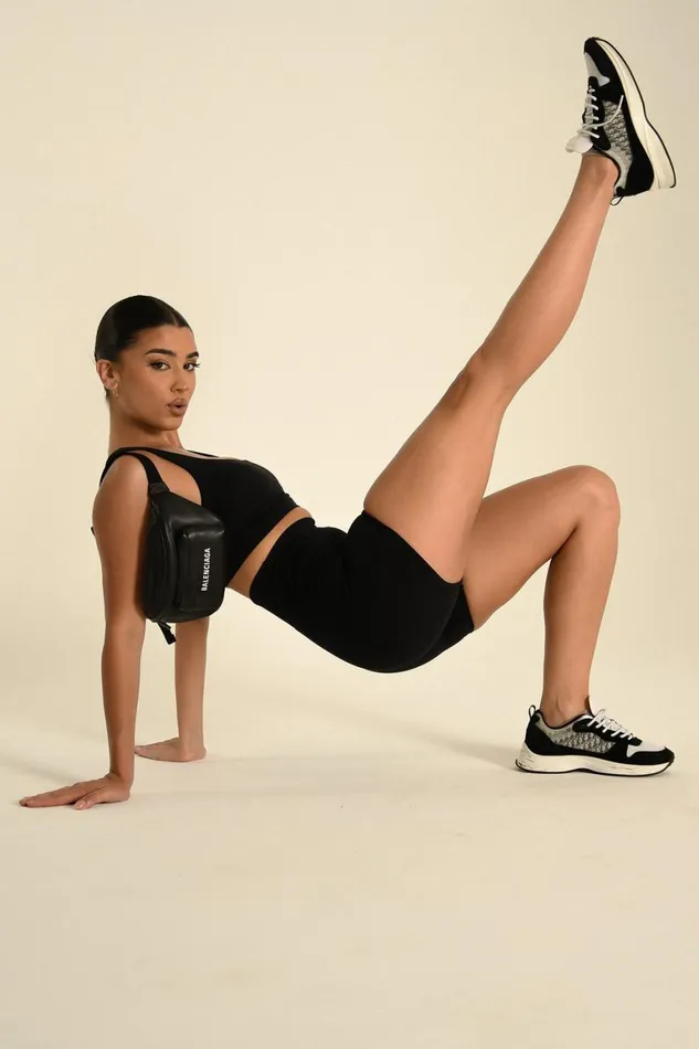 Women Carly Bike Shorts 8211 Black Black Meshki Activewear
