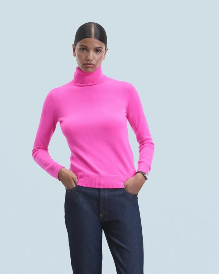 Women Cashmere Sweaters From Future Basic Turtleneck Sweater White