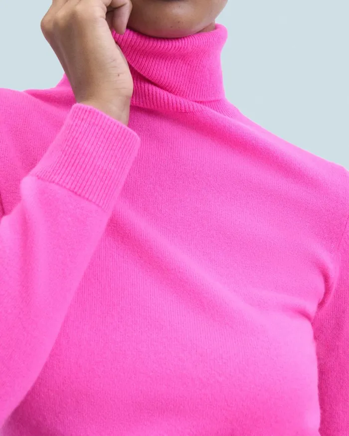 Women Cashmere Sweaters From Future Basic Turtleneck Sweater White