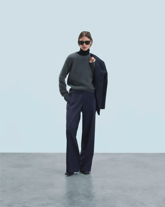 Women Cashmere Sweaters From Future Crewneck Sweater Lava Grey