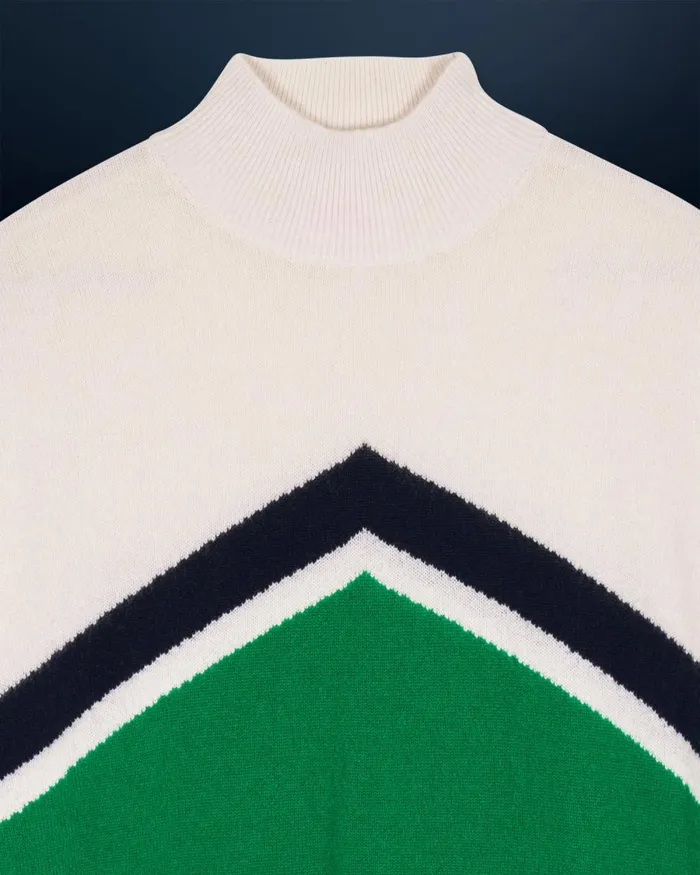 Women Cashmere Sweaters From Future Mock Neck Sweater Mountain Green