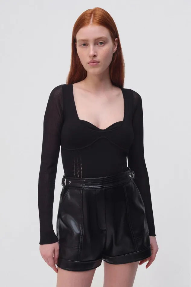 Women Chace Shorts Black Jonathan Simkhai Pants and Bottoms