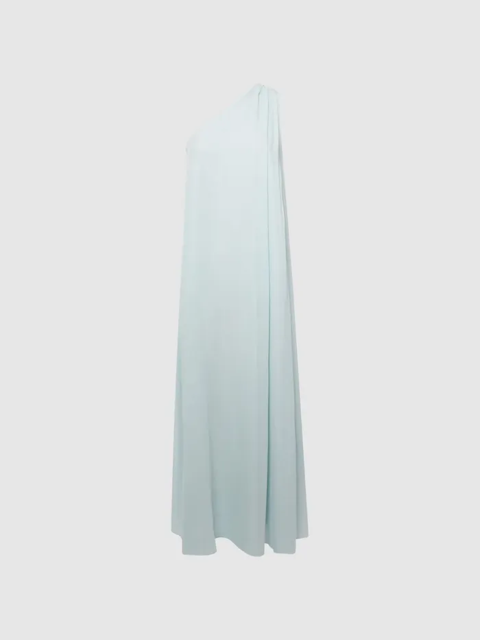 Women Charly One Shoulder Maxi Dress Green Reiss Dresses