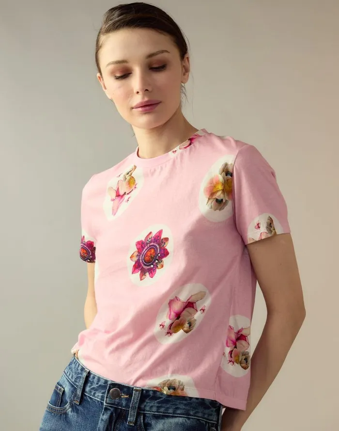 Women CLOTHING Cynthia Rowley Bloom Tee
