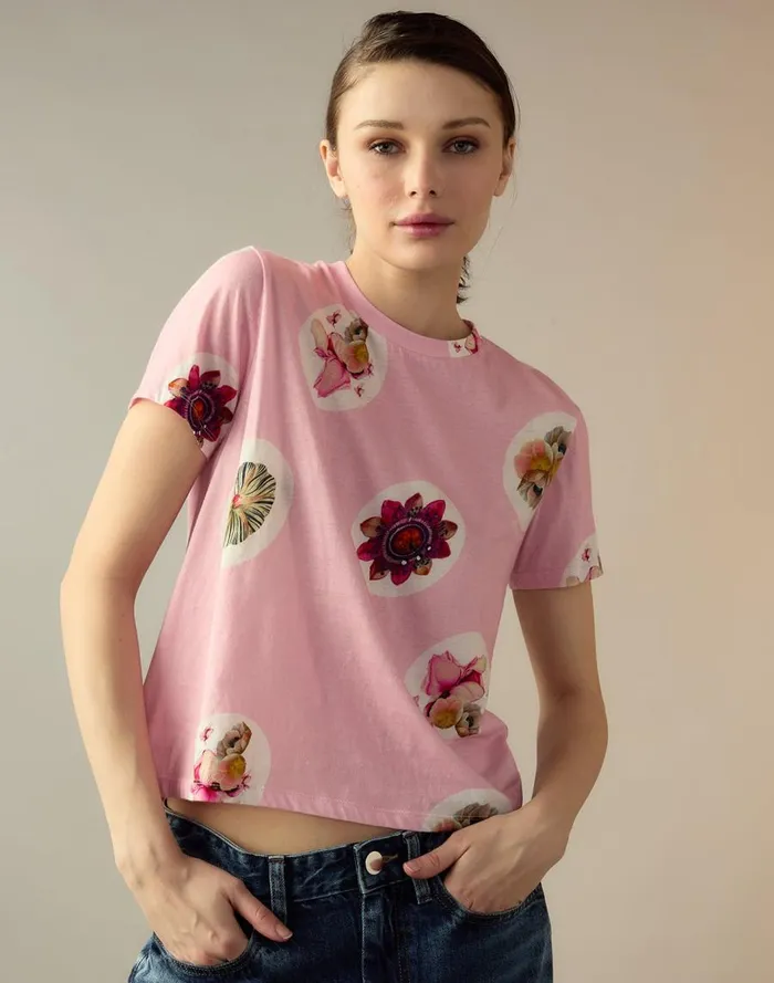 Women CLOTHING Cynthia Rowley Bloom Tee