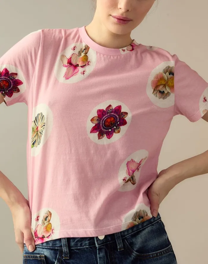 Women CLOTHING Cynthia Rowley Bloom Tee