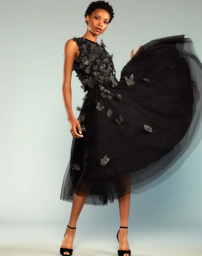 Women CLOTHING Cynthia Rowley Butterfly Tulle Skirt