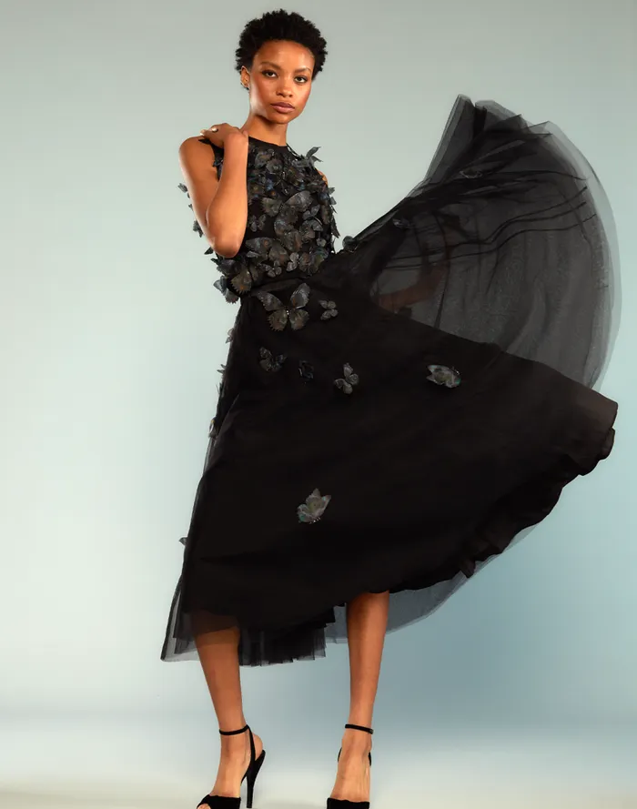 Women CLOTHING Cynthia Rowley Butterfly Tulle Skirt
