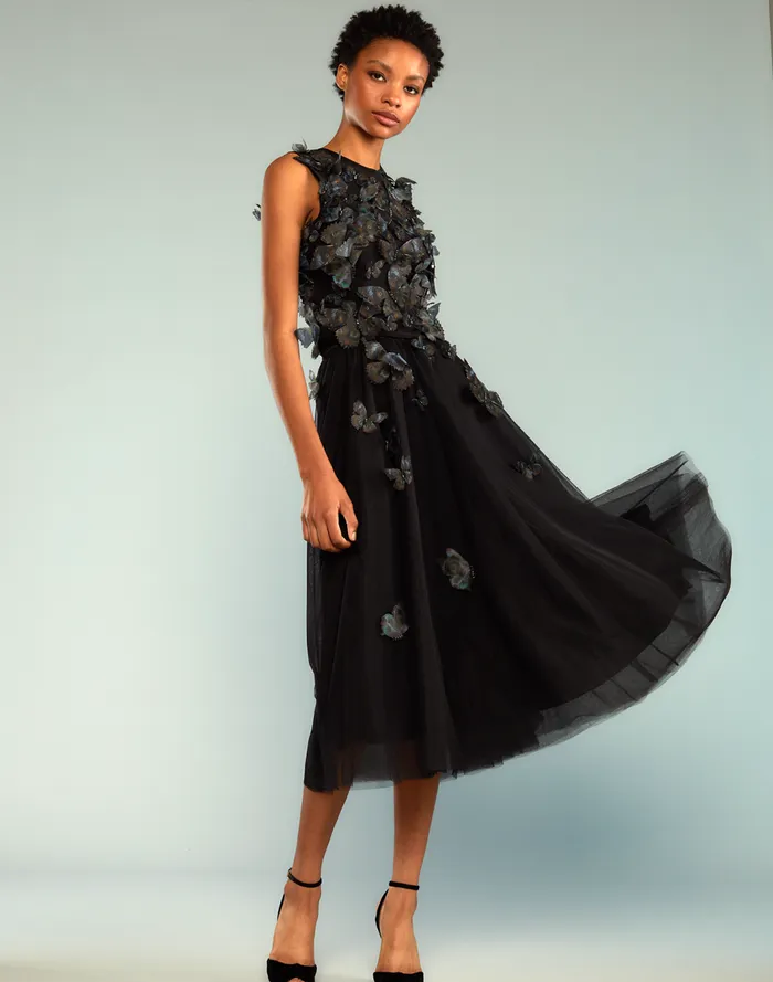 Women CLOTHING Cynthia Rowley Butterfly Tulle Skirt