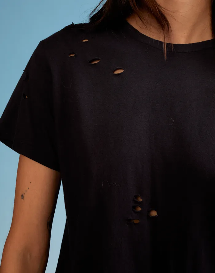 Women CLOTHING Cynthia Rowley Distressed Tee